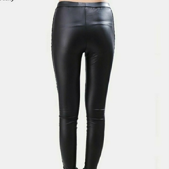 Black Leather Legging - Picture 4 of 4